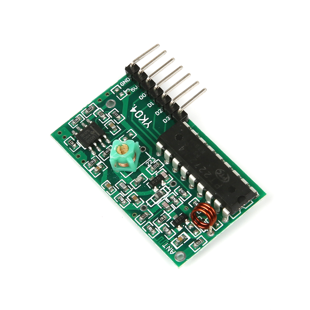 Пульт с радиоприёмником с батарейкой в комплекте, 315МГц